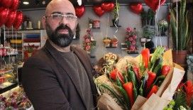 Bu da, biber, salatalık ve patlıcandan oluşan buket