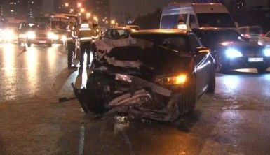 TEM Otoyolu'nda zincirleme trafik kazası