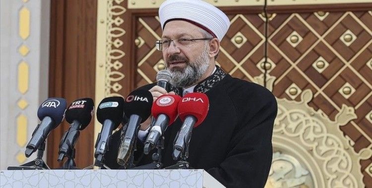 Diyanet İşleri Başkanı Erbaş, 70 bin camide kütüphane bulunduğunu bildirdi