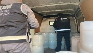 İstanbul'da 34 ton kaçak içki ele geçirildi