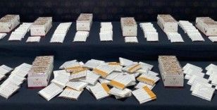Denizli’de binlerce kaçak sigara ele geçirildi