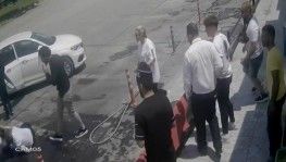 Edirne'de 2 Bulgar iş adamını kaçırma girişimi güvenlik kamerasında