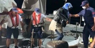 Türk kara sularına geri itilen 8 göçmen Sahil Güvenlik ekiplerince kurtarıldı