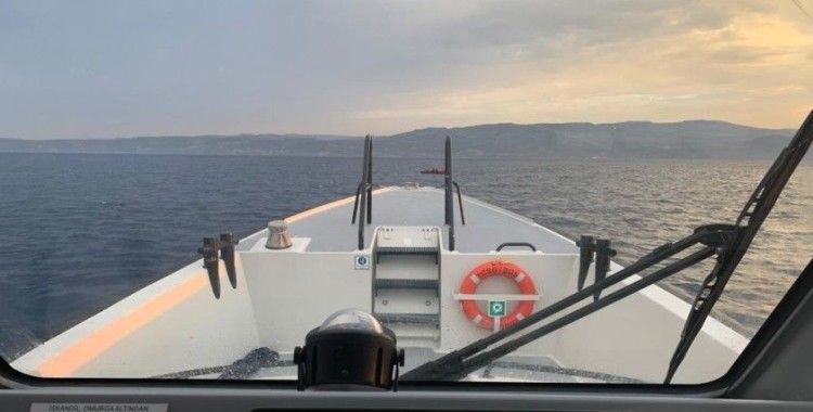 Türk kara sularına geri itilen 17 düzensiz göçmen kurtarıldı