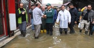 Bakan Kirişci Zonguldak’ta sel felaketinin yaşandığı bölgede