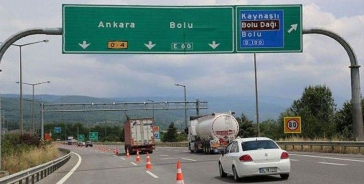 Bolu'da TEM’in Ankara yönü 20 gün trafiğe kapatıldı