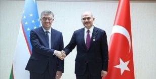Bakan Soylu, Özbekistan İçişleri Bakanı Bobojonov ile görüştü