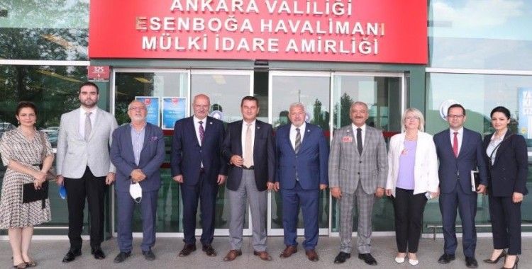 ATO Başkanı Baran, Esenboğa Havalimanı Başmüdürü Demir’i ziyaret etti