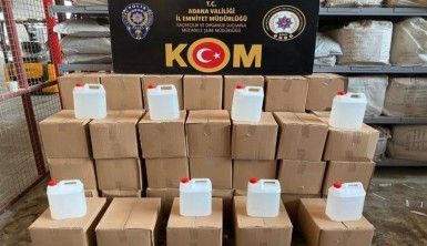 Bin 40 litre sahte içki ele geçirildi