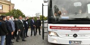 Esenyurt Belediyesi, 54 suriyeliyi daha otobüslerle memleketine gönderdi