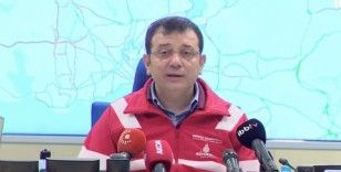 İmamoğlu AKOM'da: ''İstanbul’un genelinde 50 kilo ile 100 kilogram ağırlığında bir yağış yaşadık''