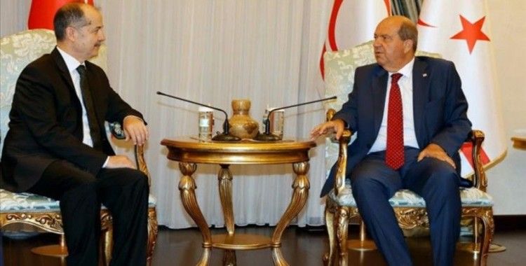 KKTC Cumhurbaşkanı Tatar, YEE Başkanı Ateş'i kabul etti