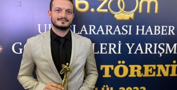 İHA muhabiri Ahmet Faruk Sarıkoç’a ödül