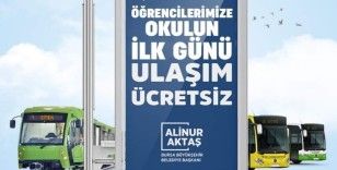 Bursa’da yarın öğrencilere ulaşım ücretsiz