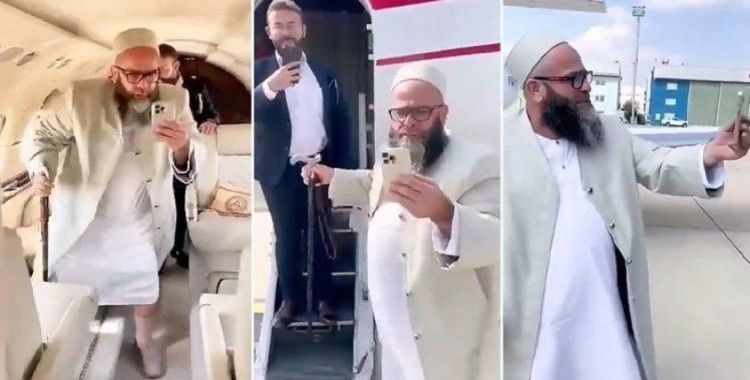 TikTok şeyhi' Miraç Orbay özel jetle Ayasofya'ya namaz kılmaya geldi