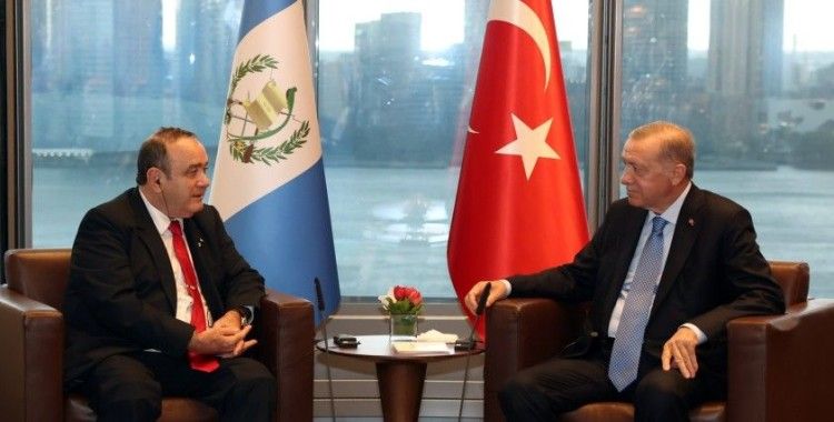 Cumhurbaşkanı Erdoğan, Guatemala Devlet Başkanı Giammattei ile görüştü