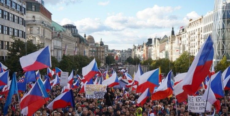Çekya'da hükümet karşıtı protesto