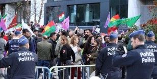 İranlı Mahsa Emini'nin ölümü Brüksel'de protesto edildi