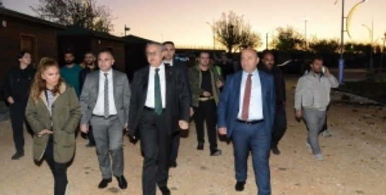 Vali Su, Recai Kutan Piknik Alanında çalışmaları inceledi