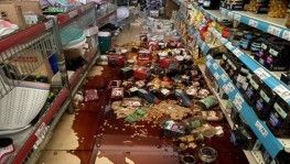 Düzce'deki deprem market raflarını yere indirdi