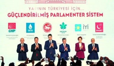 Altılı Masa, Güçlendirilmiş Parlamenter Sistem Anayasa Değişikliği'ni tanıttı