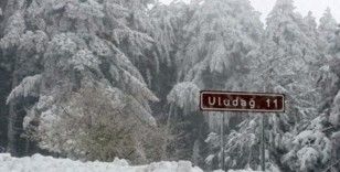 Uludağ'da kar kalınlığı 25 santimetreye ulaştı