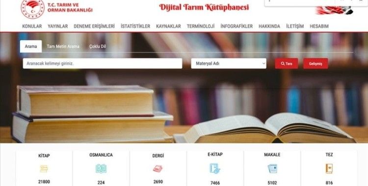 Tarım ve Orman Bakanlığının 'dijital kütüphanesi' 25 bin üyeye ulaştı