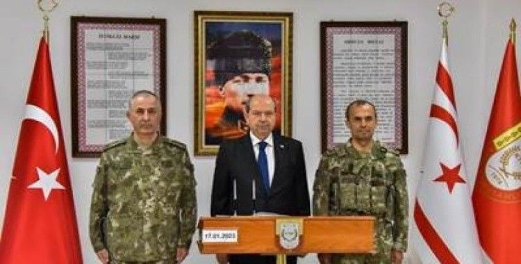 KKTC Cumhurbaşkanı Ersin Tatar'dan Kıbrıs Türk Barış Kuvvetlerine ziyaret