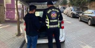 Başakşehir'de ambulansa yol vermeyen sürücü yakalandı