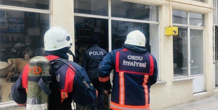 Ordu'da iş yeri yangını paniğe neden oldu