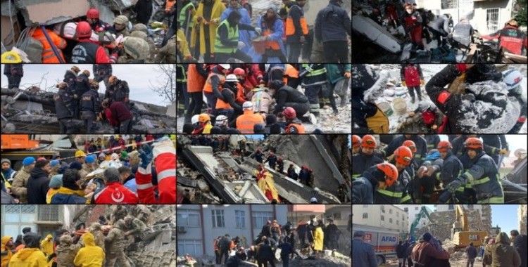 Depremden en fazla etkilenen Hatay ve Kahramanmaraş ile bölgedeki diğer illerde arama kurtarma çalışmaları sürüyor