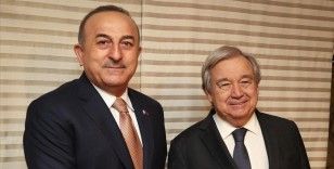 Bakan Çavuşoğlu, Doha'da BM Genel Sekreteri Guterres ile görüştü