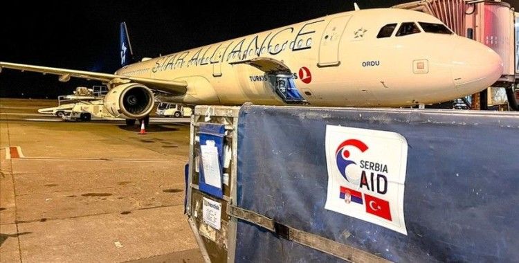 Sırbistan Türkiye'deki depremzedeler için ayni yardım gönderdi