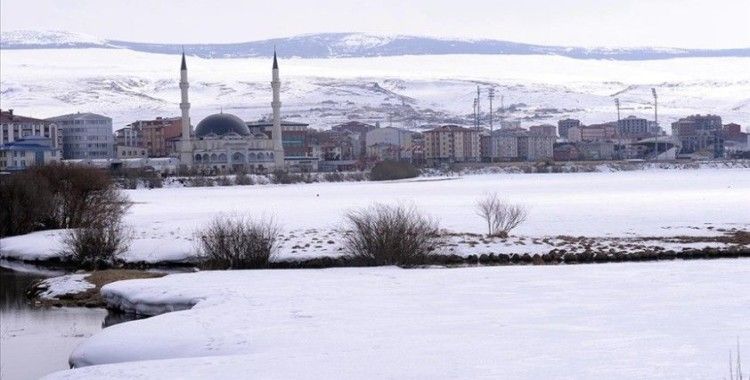 Erzurum ve Ardahan'da kuvvetli fırtına ile kar yağışı etkili oluyor
