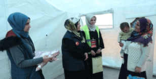 8 Mart’ta depremzede kadınlar unutulmadı