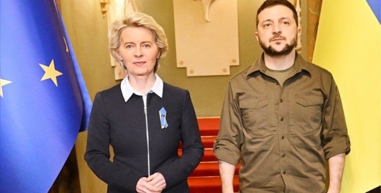 AB Komisyonu Başkanı von der Leyen, Ukrayna Devlet Başkanı Zelenskiy ile görüştü