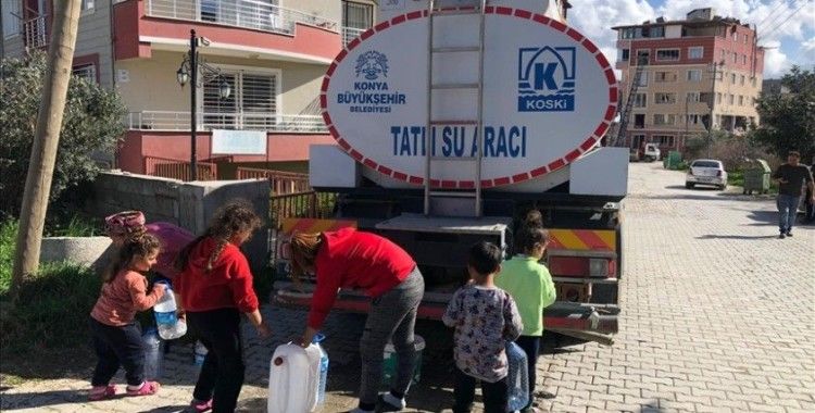 Konya Büyükşehir Belediyesi temiz su için Hatay'da 3 bin 148 sefer yaptı