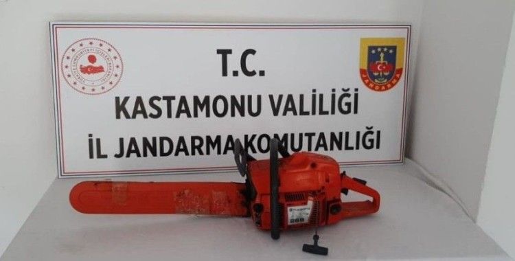 Girdiği evden motorlu testere çalan şahıs JASAT'tan kaçamadı