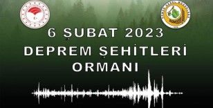 Bu sene fidanlar deprem şehitleri adına dikilecek