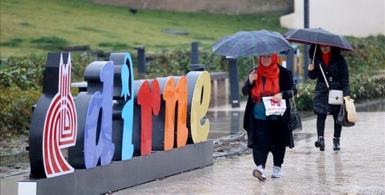 Edirne'de sağanak etkili oldu