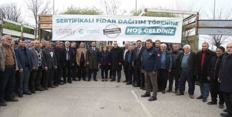 Şehitkamil, Yavuzeli ve Araban çiftçisine 50 bin fidan dağıtıldı