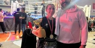 Kayserili milli sporcu depremzedeler için ringe çıktı