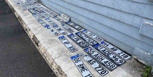 Diyarbakır’da sele kapılan plakalar sahiplerini bekliyor
