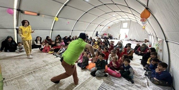 Depremzede çocuklara özel etkinlikler düzenleniyor
