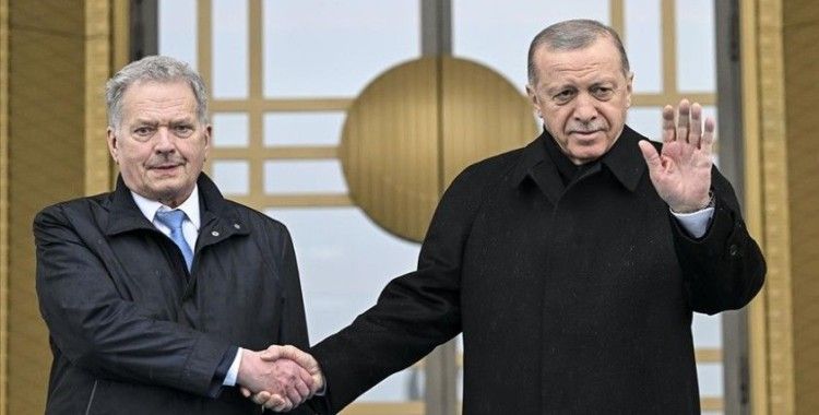 Cumhurbaşkanı Erdoğan, Finlandiya Cumhurbaşkanı Niinistö'yü resmi törenle karşıladı