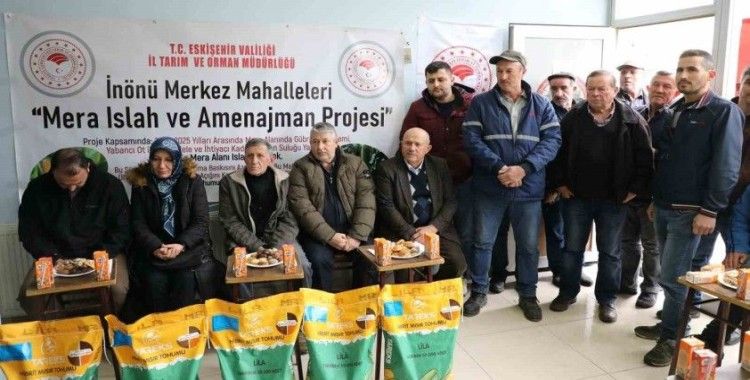 İnönü’de 582 dekar mera alanı ıslah ediliyor
