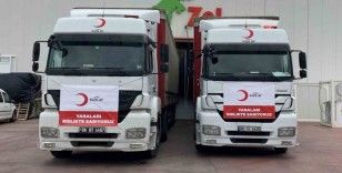 Türk Kızılay İzmir’den deprem bölgesine 16 tır konserve gıda
