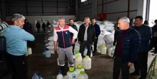 Yeşilyurt’te afetzede süt üreticilerine belediye desteği
