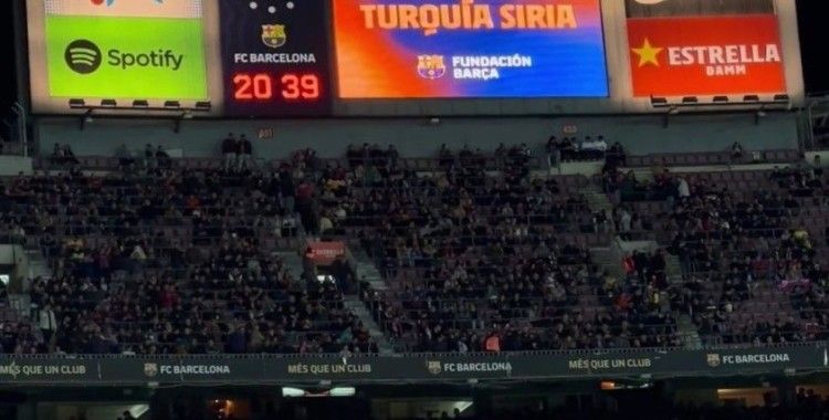 El Clasico’da Türkiye’de yaşanan afet için dayanışma çağrısı yapıldı