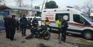 Ordu'da motosiklet sürücüsü kaza yaptı: 1 yaralı